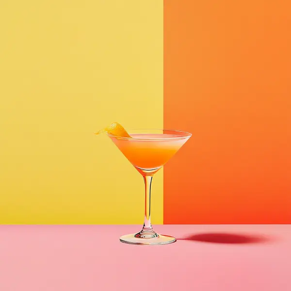 A photo of the Citrus Martini Fizz cocktail containing Beefeater London Dry Gin, Noilly Prat Dry Vermouth, Martini & Rossi Rosso Sweet Vermouth, Freshly squeezed orange juice, Luxardo Maraschino Liqueur in a Martini.