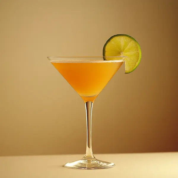 A photo of the Agave Silk Martini cocktail containing Milagro Reposado Tequila, Giffard Triple Sec, Freshly squeezed lime juice in a Martini.