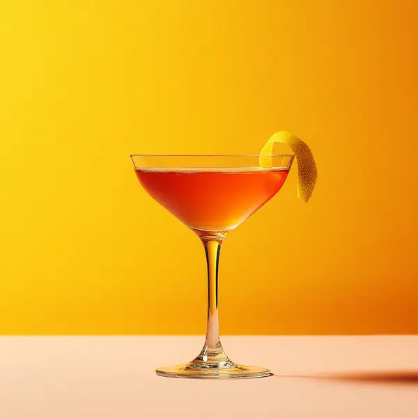 A photo of the Rutte Rouge Martini cocktail containing Beefeater London Dry Gin, Grand Marnier, Freshly squeezed lime juice, Liber & Co. Real Grenadine in a Martini.
