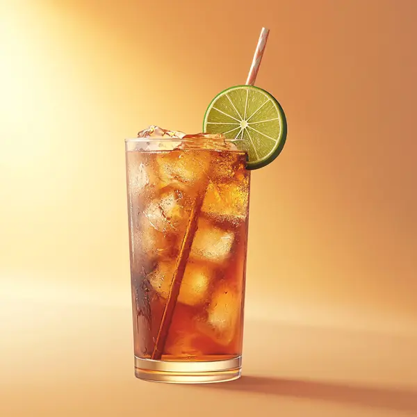 A photo of the Piscola Pop cocktail containing 1615 Pisco Puro Quebranta, Angostura Aromatic Bitters, Coca-Cola in a Collins.