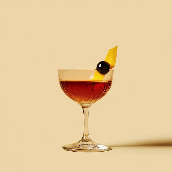 A photo of the Rye Reverie cocktail containing Willett Family Estate Bottled 4 Year Rye, Martini & Rossi Rosso Sweet Vermouth, Bénédictine D.O.M. Liqueur, Angostura Aromatic Bitters, Chilled water (reduce if wet ice) in a Coupe.