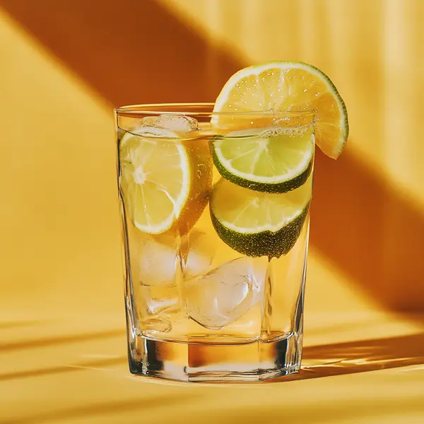 A photo of the Sherry Lime Spritz cocktail containing Lemon-lime soda, Valdespino Inocente Fino Sherry in a Collins.