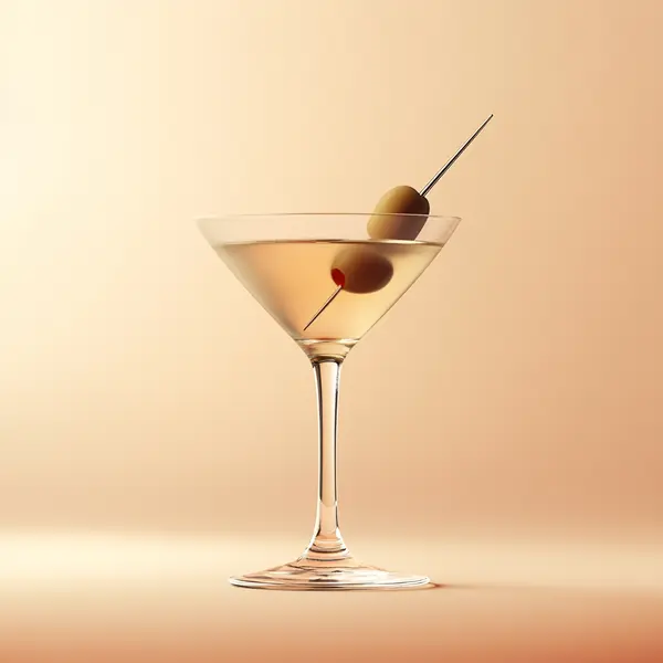 A photo of the Dapper Martini cocktail containing Beefeater London Dry Gin, Noilly Prat Dry Vermouth in a Martini.