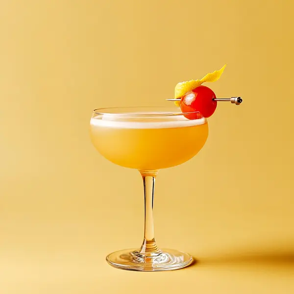 A photo of the Tomato Blossom cocktail containing Cherry tomato (chopped), Planteray 3 Stars White Rum, St-Germain Elderflower Liqueur, Liber & Co. Real Grenadine, Freshly squeezed lemon juice in a Coupe.