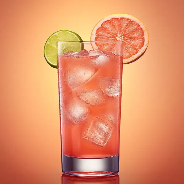 A photo of the Cranberry Grapefruit Spritz cocktail containing Ketel One Vodka, Cranberry juice, Freshly squeezed pink grapefruit juice in a Collins.