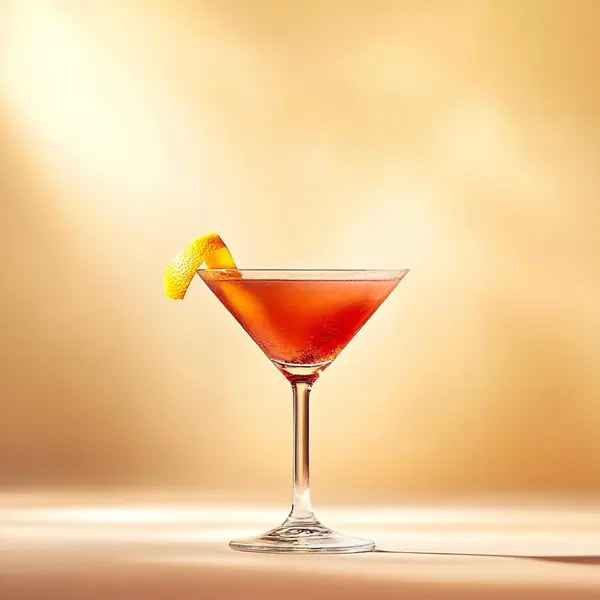 A photo of the Grapefruit Glow Martini cocktail containing Grapefruit preserve, Planteray 3 Stars White Rum, Giffard Triple Sec, St-Germain Elderflower Liqueur, Cranberry juice, Pomegranate juice, Freshly squeezed lime juice in a Martini.