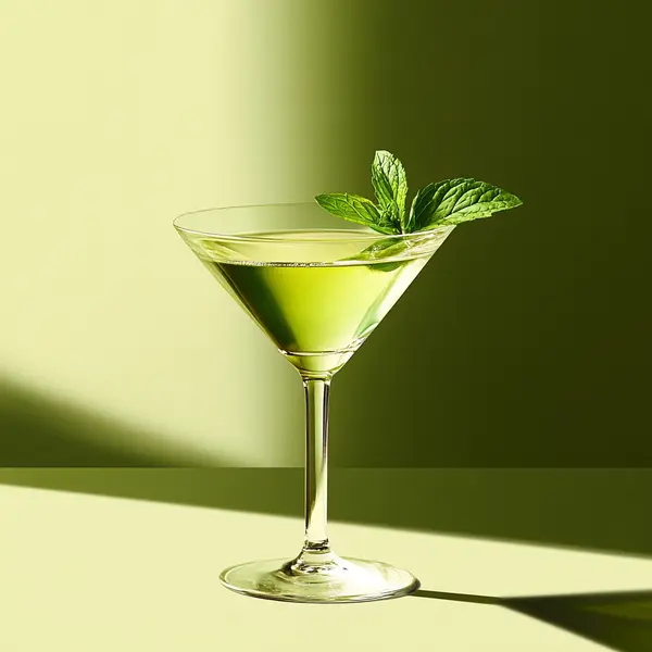A photo of the Emerald Isle Martini cocktail containing Jameson Irish Whiskey, Noilly Prat Dry Vermouth, Chartreuse Green, Tempus Fugit Crème De Menthe, Chilled water (reduce if wet ice) in a Martini.
