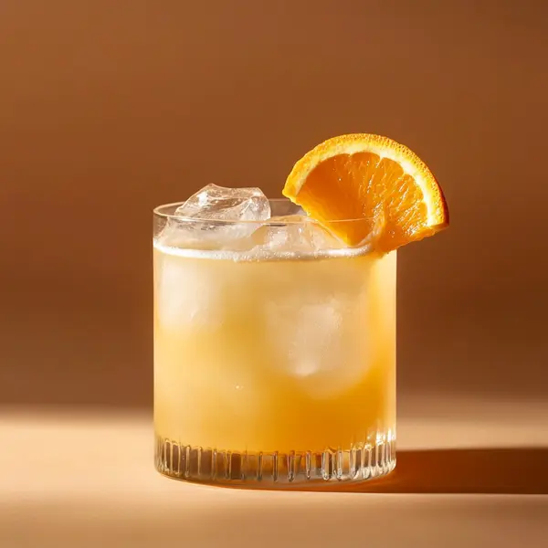 A photo of the Zesty Sunset Sling cocktail containing Ketel One Vodka, Hayman's Sloe Gin, Southern Comfort, Freshly squeezed orange juice, Luxardo Amaretto di Saschira Liqueur, Galliano Autentico Liqueur, Wray & Nephew White Overproof Rum in a Collins.