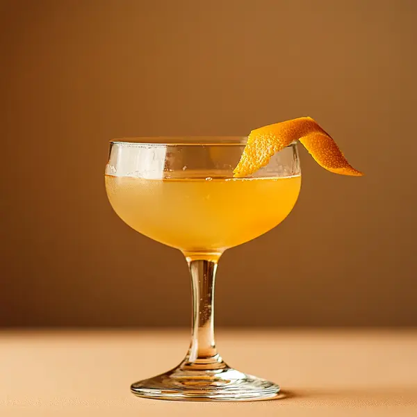 A photo of the Highland Ember Sour cocktail containing Ardbeg 10 Year Islay Single Malt Scotch, Giffard Abricot Du Roussillon, Maple syrup, Freshly squeezed orange juice in a Coupe.