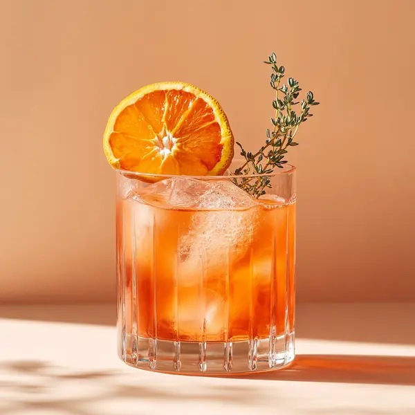 A photo of the Limoncello Spritz cocktail containing Pallini Limoncello, Martini & Rossi Rosso Sweet Vermouth, Campari Aperitivo, Club soda in a Old-Fashioned.