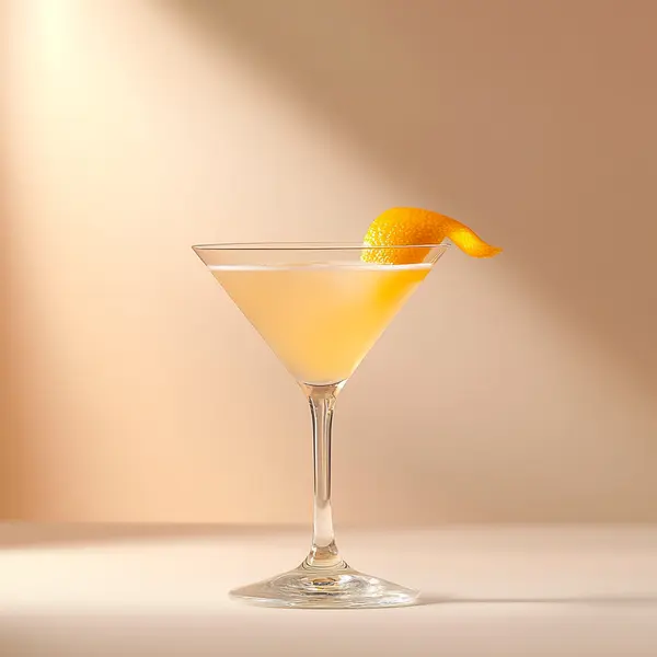 A photo of the Citrus Gin-tini cocktail containing Beefeater London Dry Gin, Giffard Triple Sec, Freshly squeezed orange juice, Freshly squeezed lime juice, Angostura Orange Bitters in a Martini.