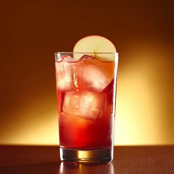 A photo of the Elderberry Breeze cocktail containing Ketel One Vodka, St-Germain Elderflower Liqueur, Cranberry juice, Pressed apple juice in a Collins.