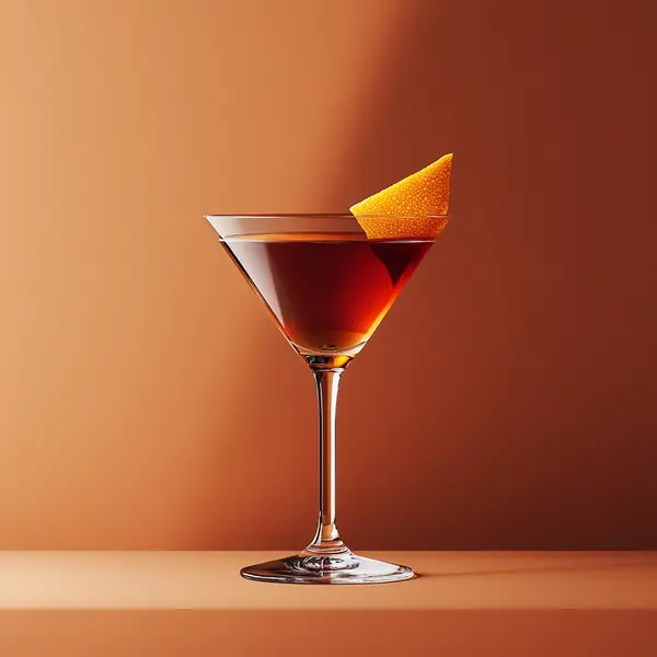 A photo of the Maple Tawny Twist cocktail containing Ketel One Vodka, Graham's 10 Year Old Aged Tawny Port, Maple syrup in a Martini.