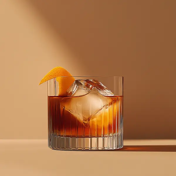 A photo of the Agave Old-Fashioned cocktail containing Cazadores Añejo Tequila, AquaRiva Organic Agave Syrup, Angostura Aromatic Bitters in a Old-Fashioned.