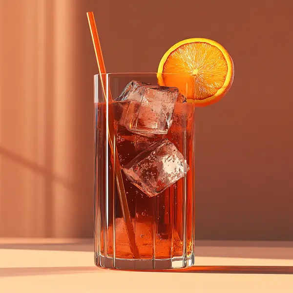 A photo of the Rosso Spritz cocktail containing Ketel One Vodka, Campari Aperitivo, Club soda in a Collins.