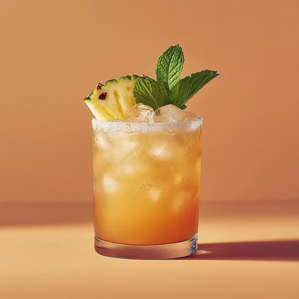 A photo of the Tequila Twist cocktail containing Milagro Reposado Tequila, Giffard Orgeat Syrup, Freshly squeezed lime juice in a Old-Fashioned.