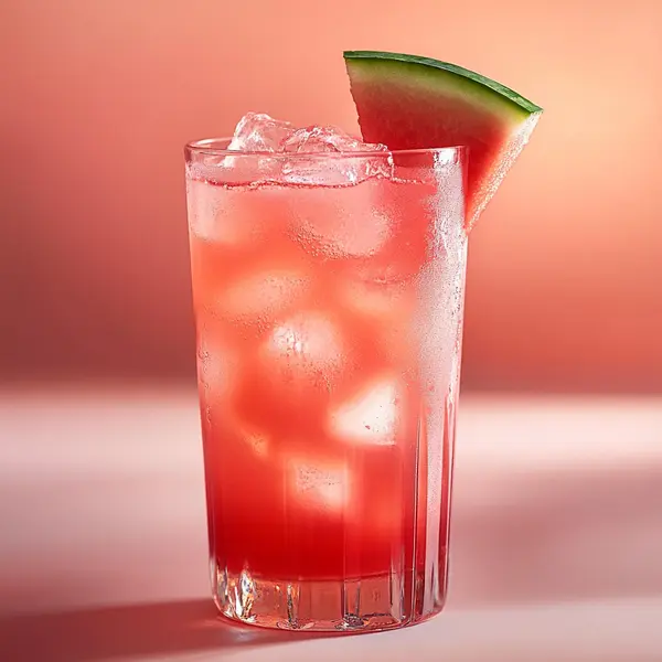 A photo of the Watermelon Cruiser cocktail containing Planteray 3 Stars White Rum, MIDORI Melon Liqueur, Cranberry juice, Freshly squeezed lime juice in a Collins.