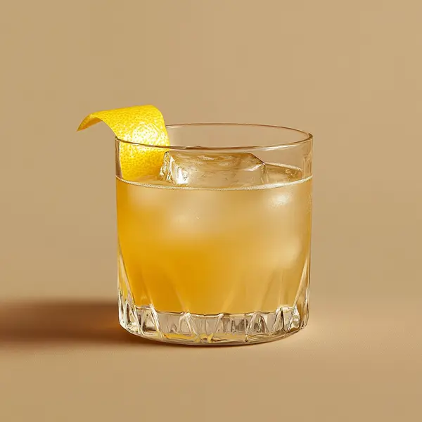 A photo of the Gentian Margarita cocktail containing Patron Silver Tequila, Suze Aperitif, Noilly Prat Dry Vermouth in a Old-Fashioned.