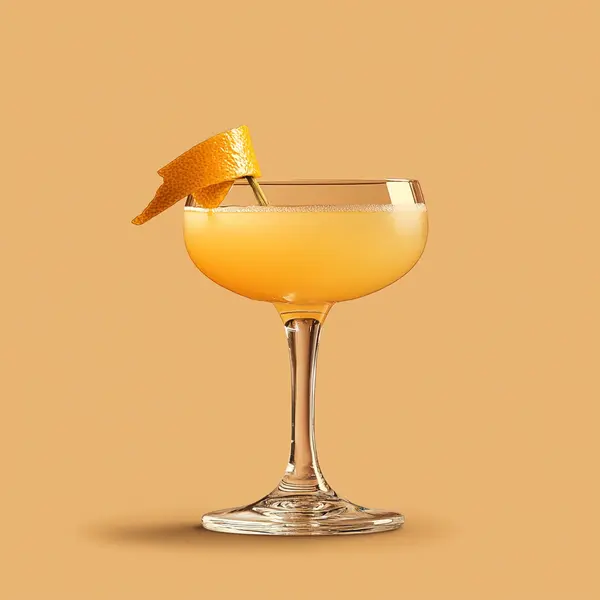 A photo of the Grapefruit Eucalyptus Swing cocktail containing Ketel One Vodka, Cocchi Americano Bianco, Rothman & Winter Orchard Peach Liqueur, Pernod Absinthe in a Nick & Nora.