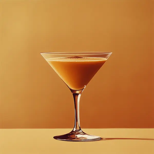 A photo of the Honey Velvet Martini cocktail containing Hennessy V.S. Cognac, Single cream / half-and-half, Runny honey, Milk in a Martini.