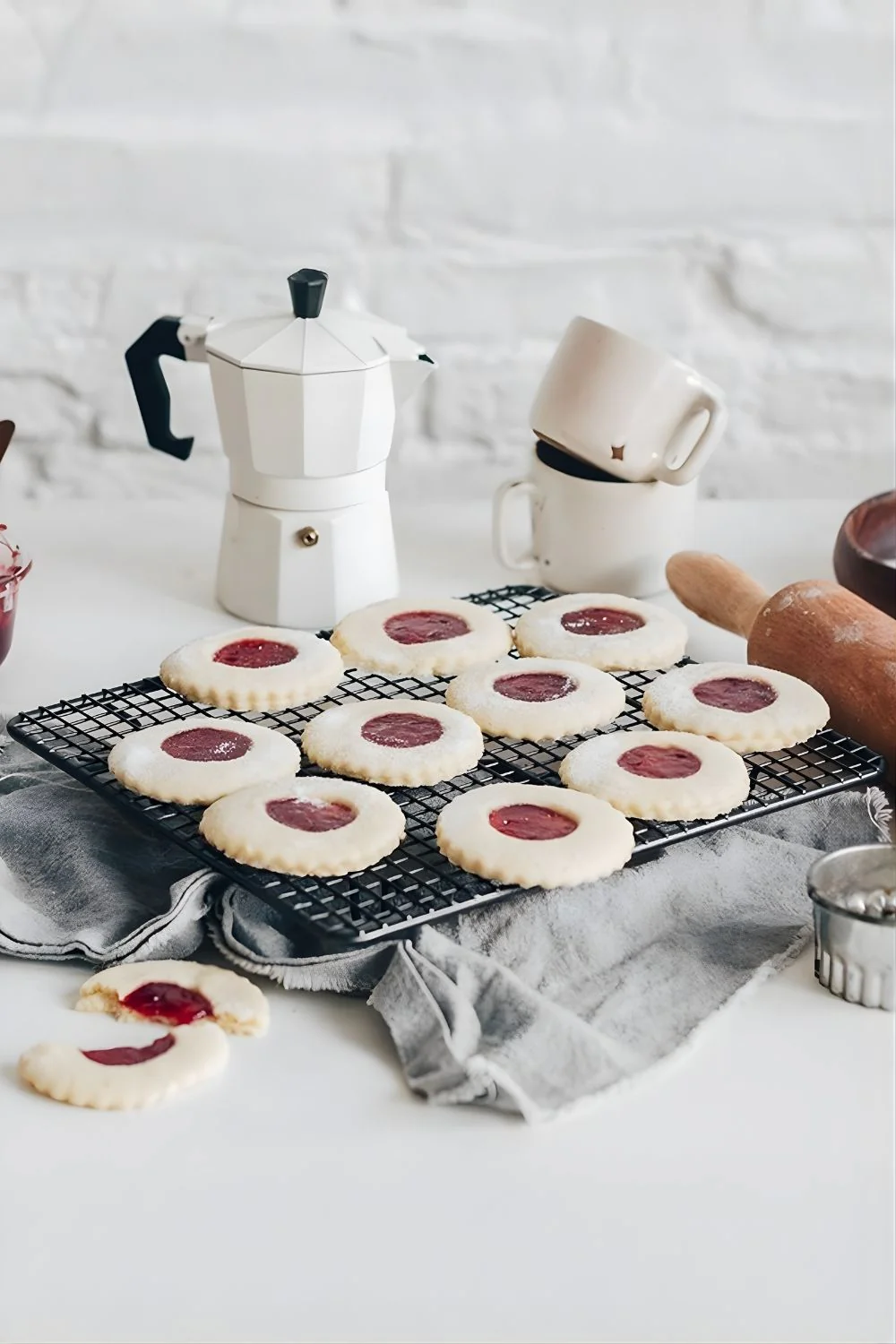 Galletas con mermelada