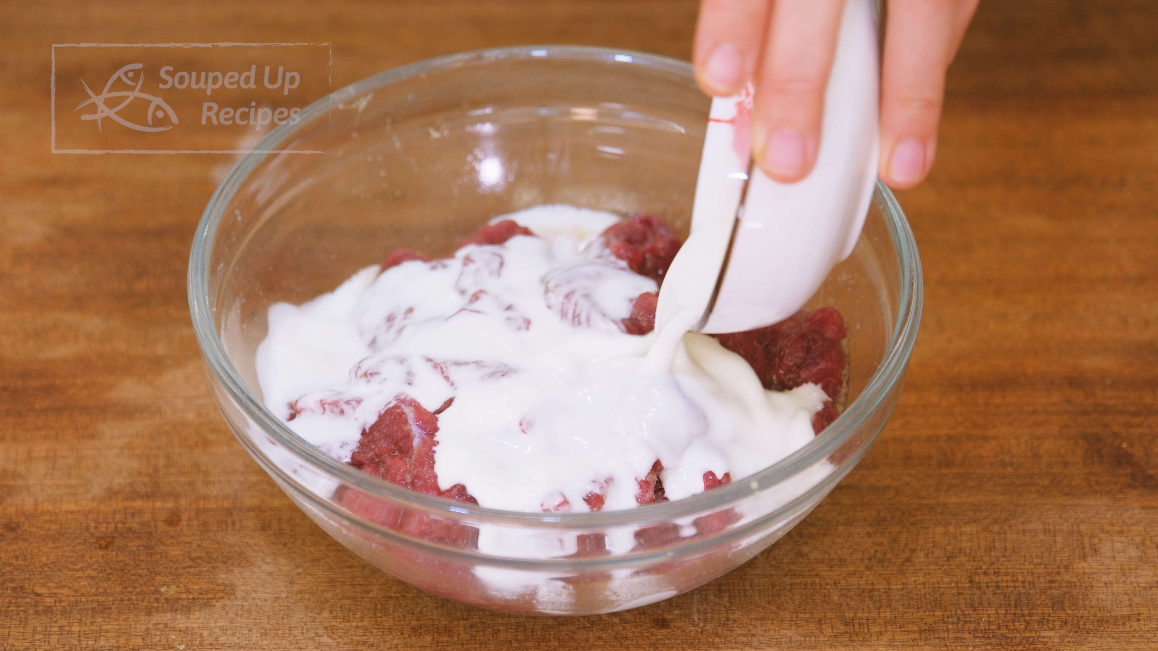 Image of Quickly mix 2.5 tbsp of cornstarch and 1.5 tbsp of water...