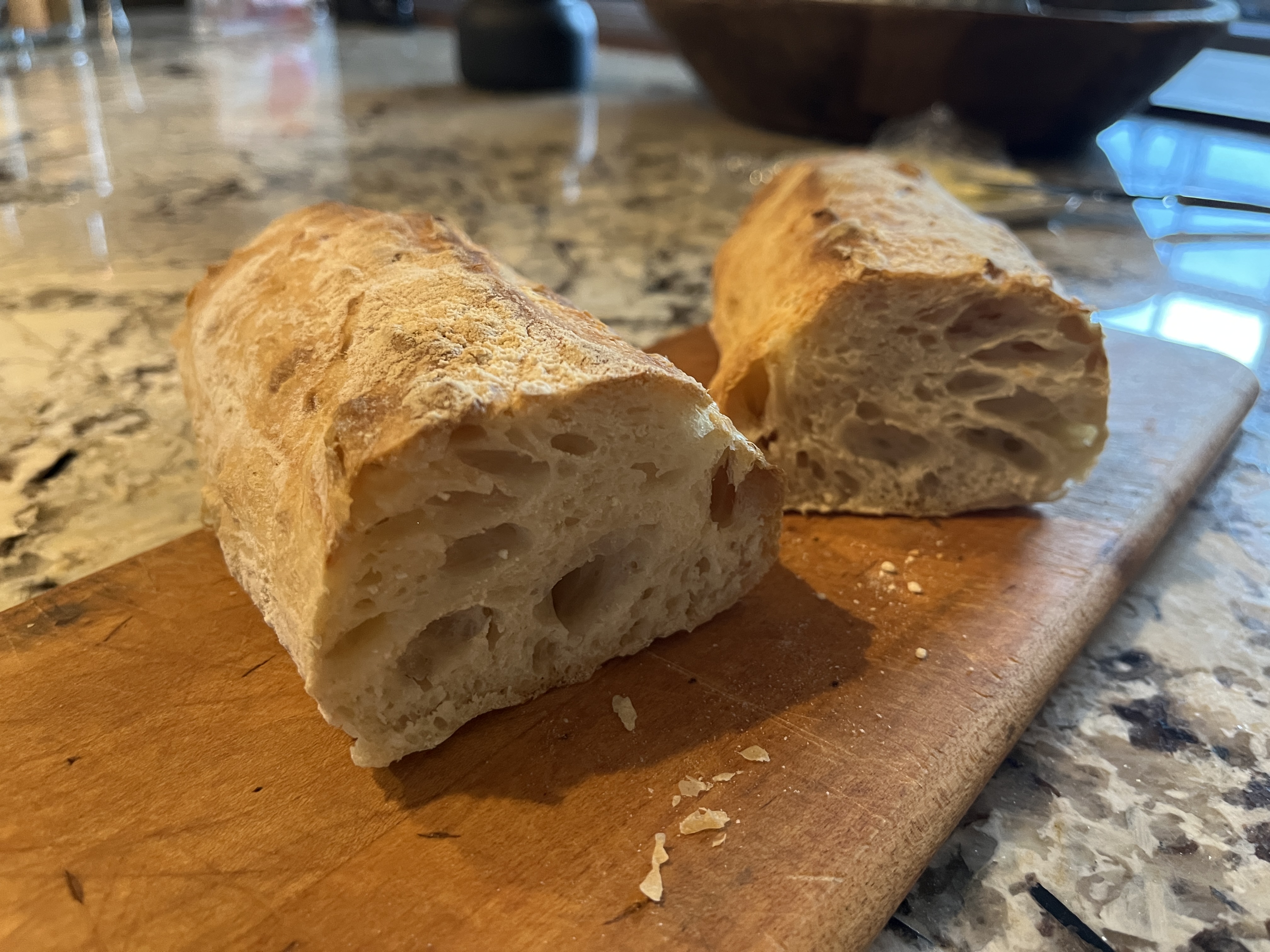 Image of Let cool slightly before slicing. 