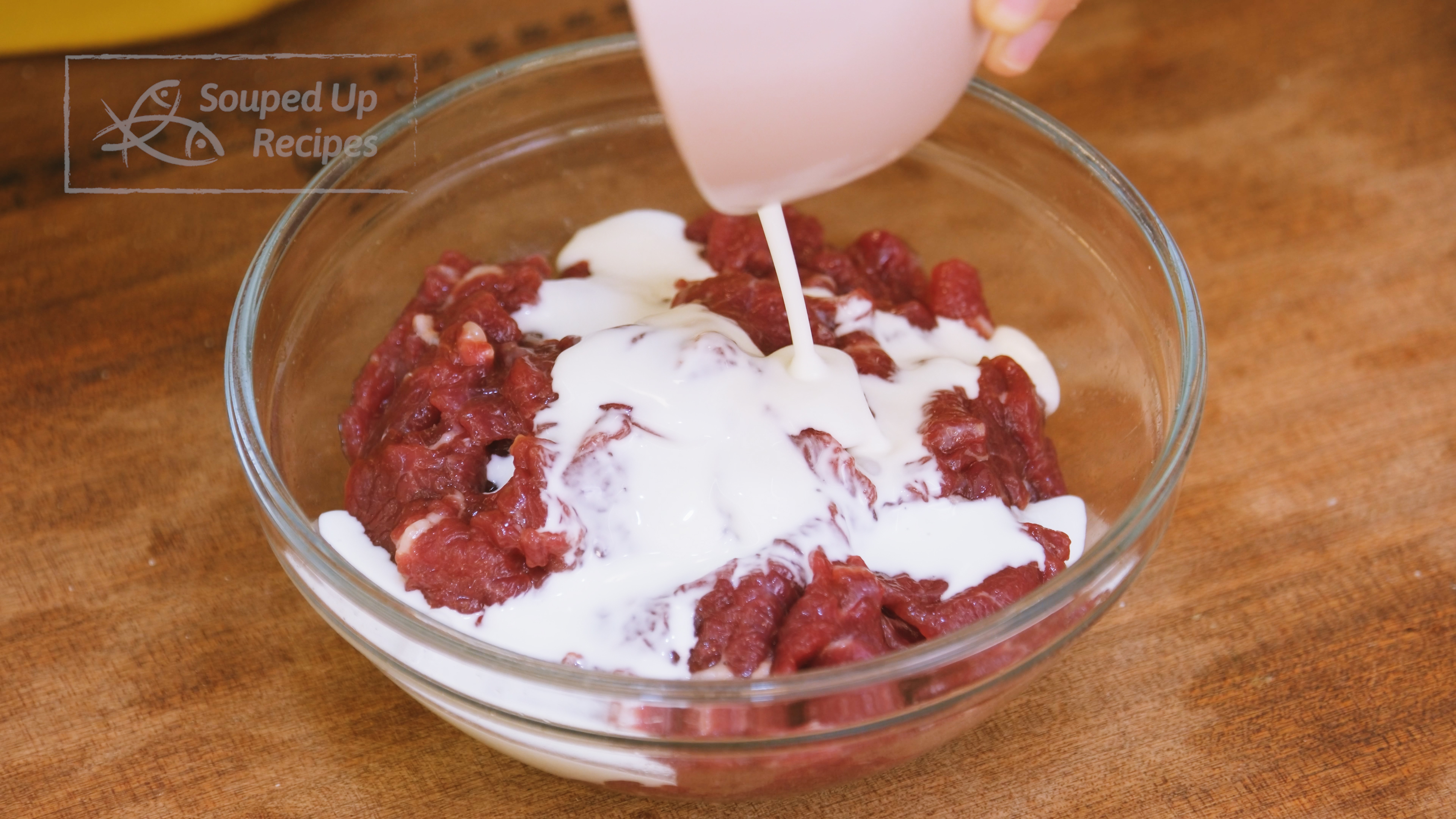 Image of Quickly mix 2.5 tbsp of cornstarch and 2 tbsp of...