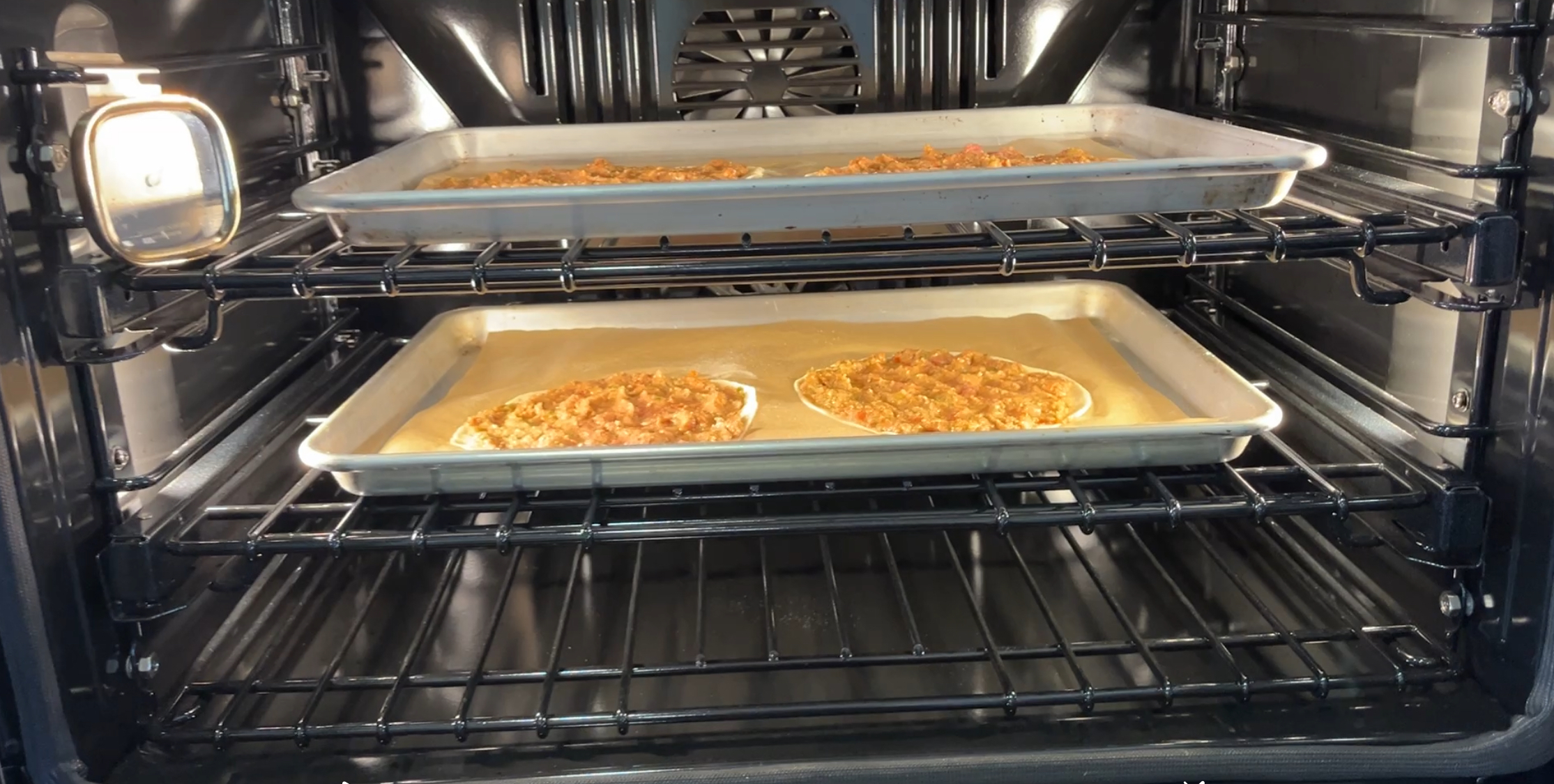 Image of Add your trays to the oven and set the timer...