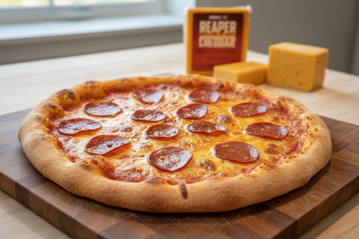 World’s Hottest Pizza: Carolina Reaper Firestorm Pizza