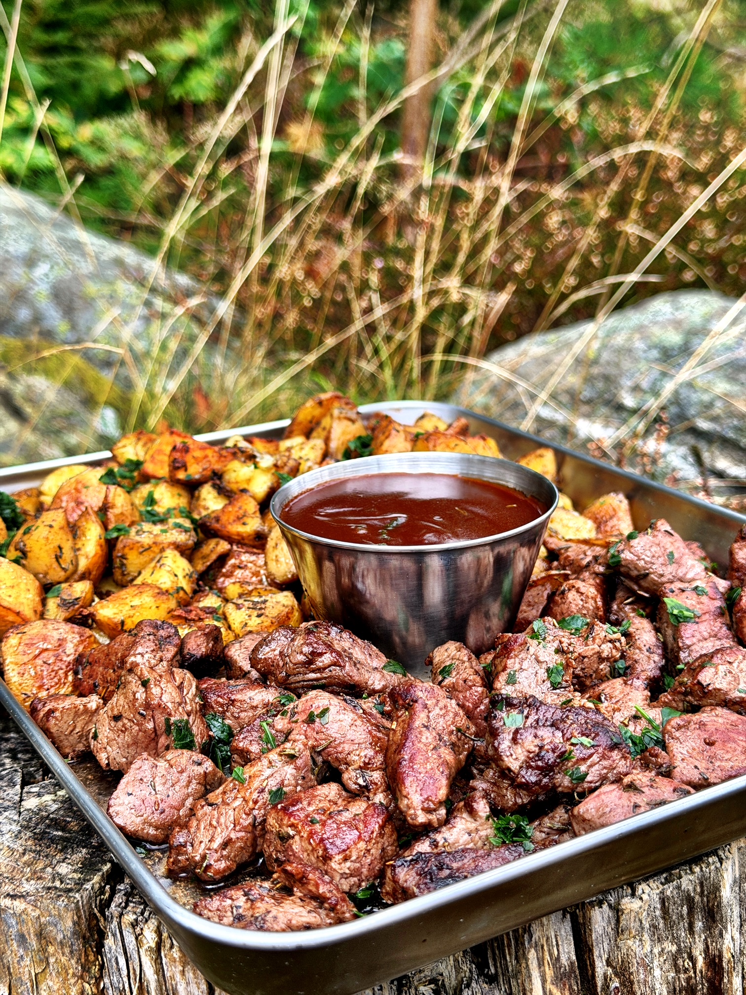 Image of Arrange and serve with the red wine sauce.