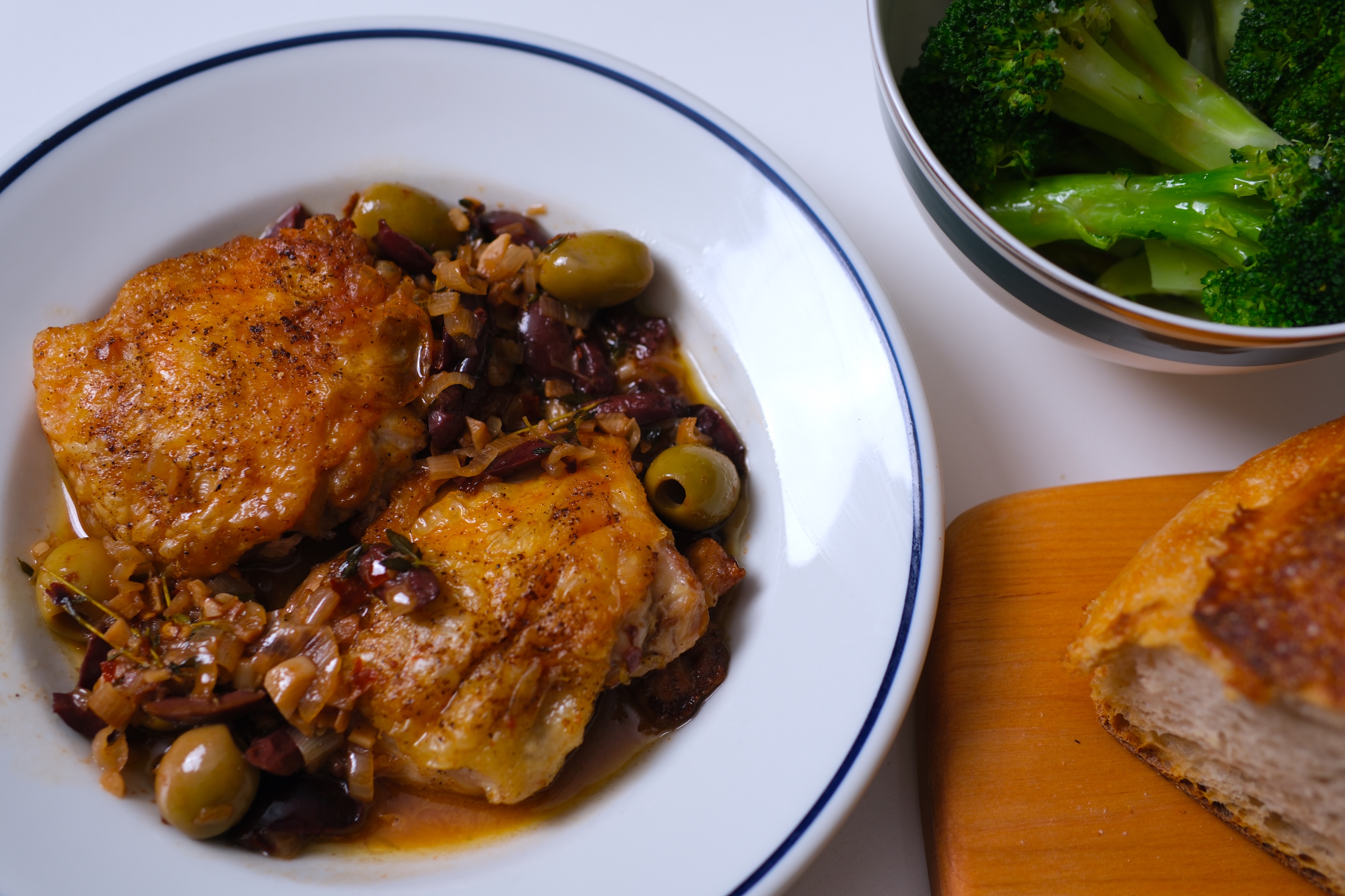 Image of Plate you chicken by removing thighs and then adding in...