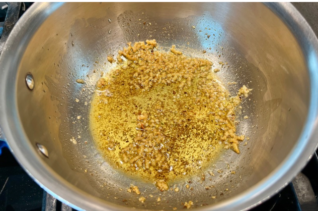 Image of In a medium pan over medium heat, add the olive...