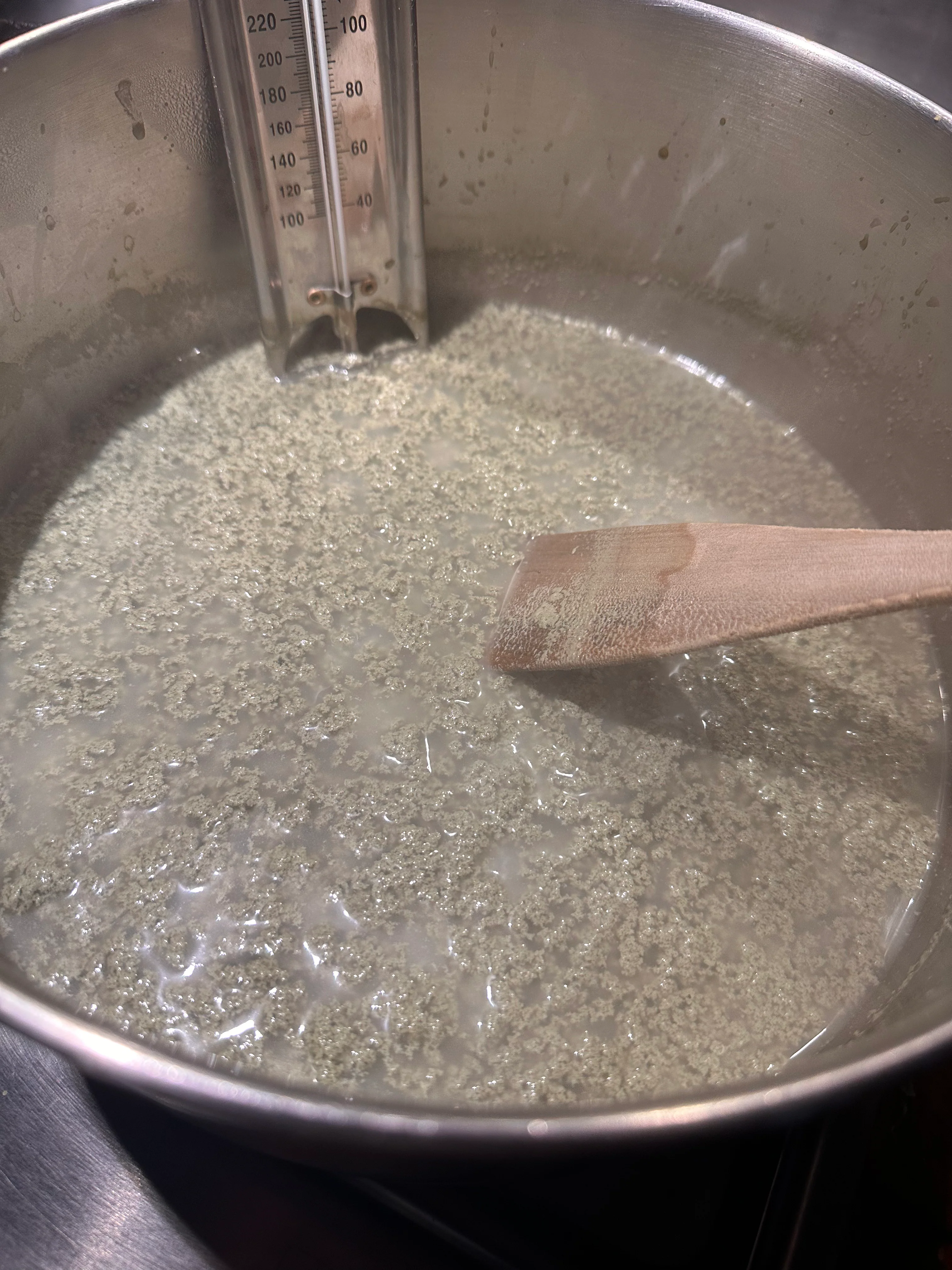 Image of Heat the liquid over medium heat, stirring constantly with a flat...