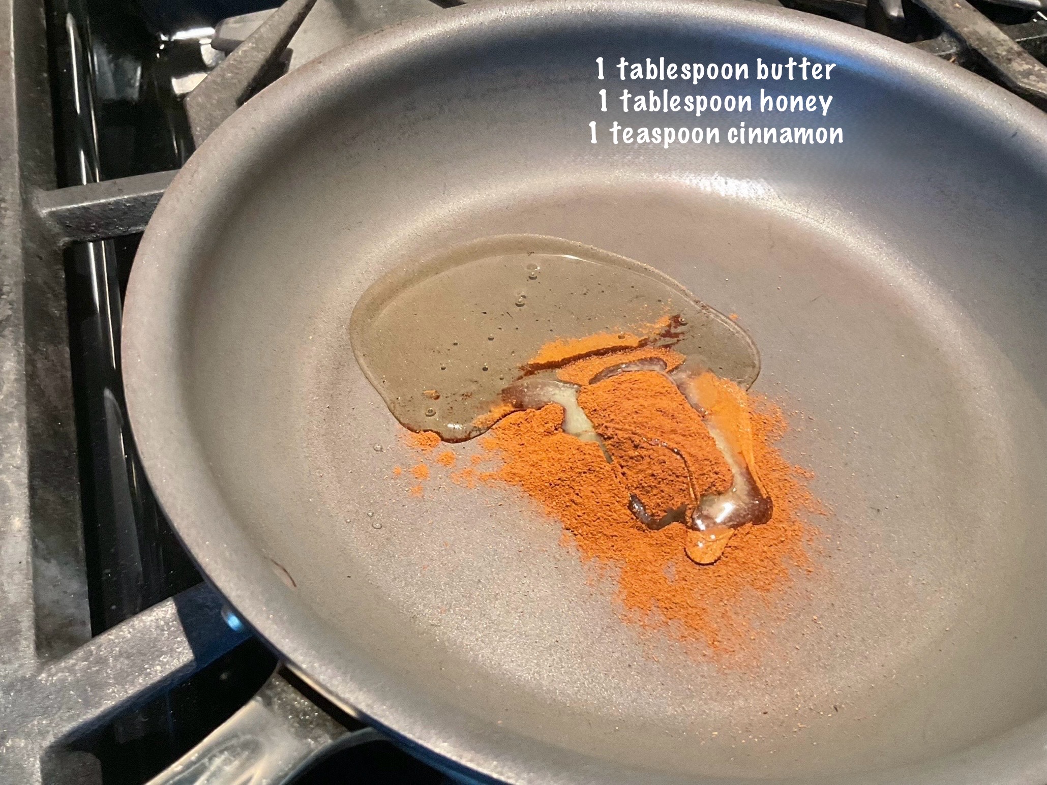 Image of In a medium saucepan, melt butter, add honey and cinnamon....