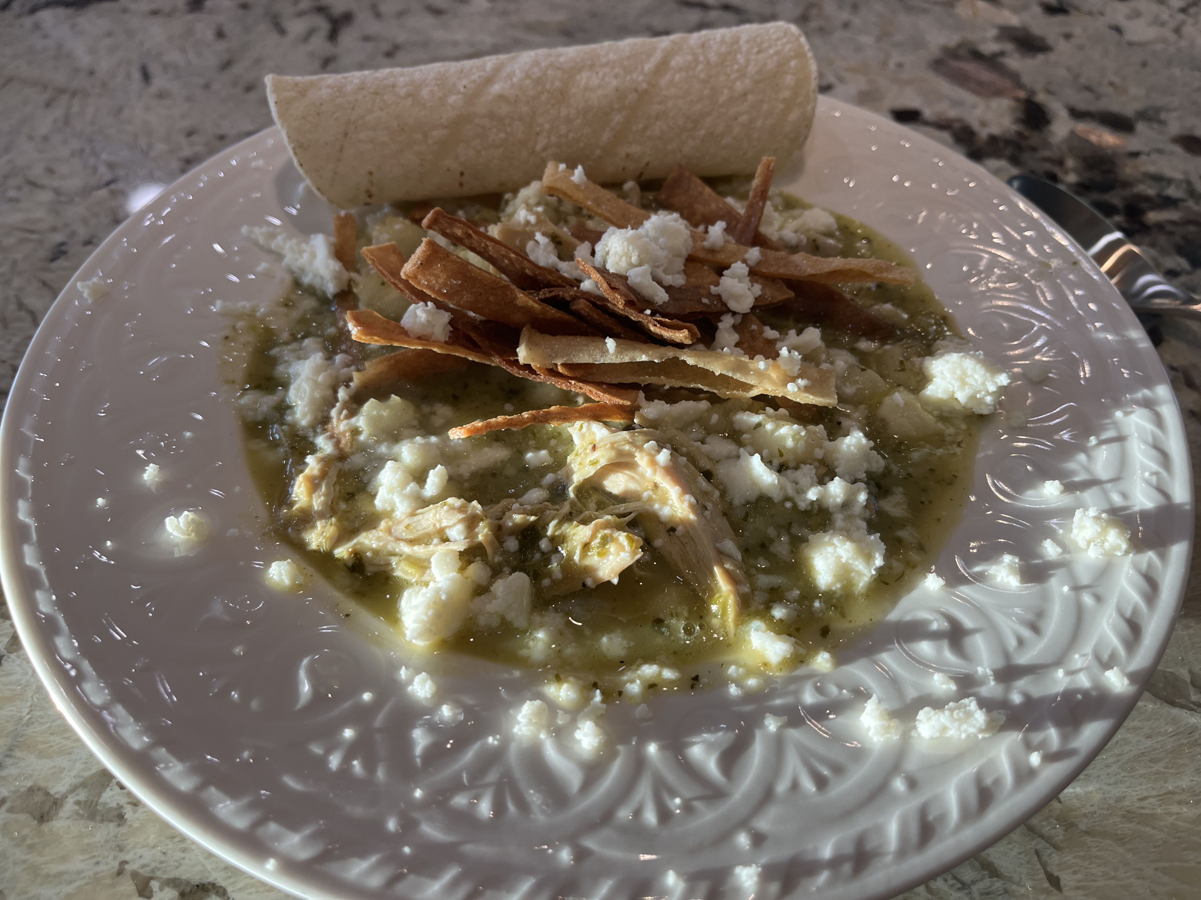 Image of Ladle soup into bowls and serve with your favorite toppings...