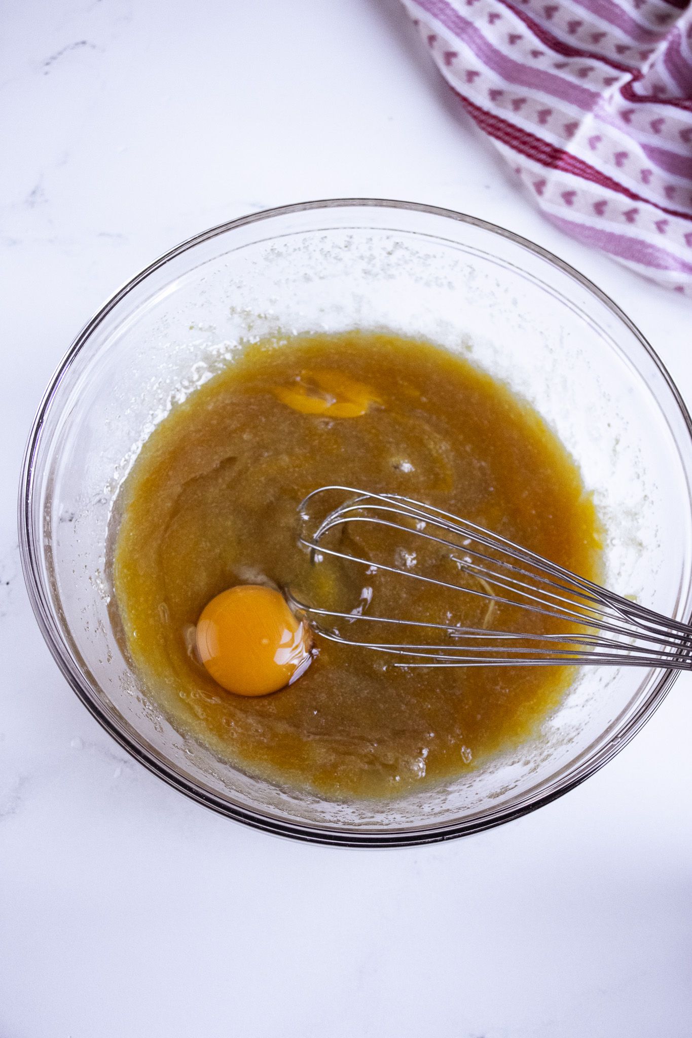 Image of Add in eggs. Beat together.