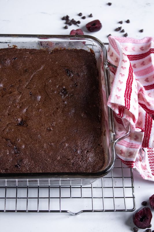 Image of Pour in to a 8x8 pan. Bake at 350 for...