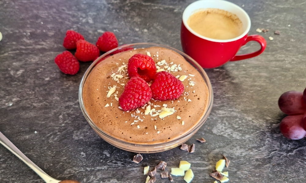 Protein Mousse mit Schokolade
