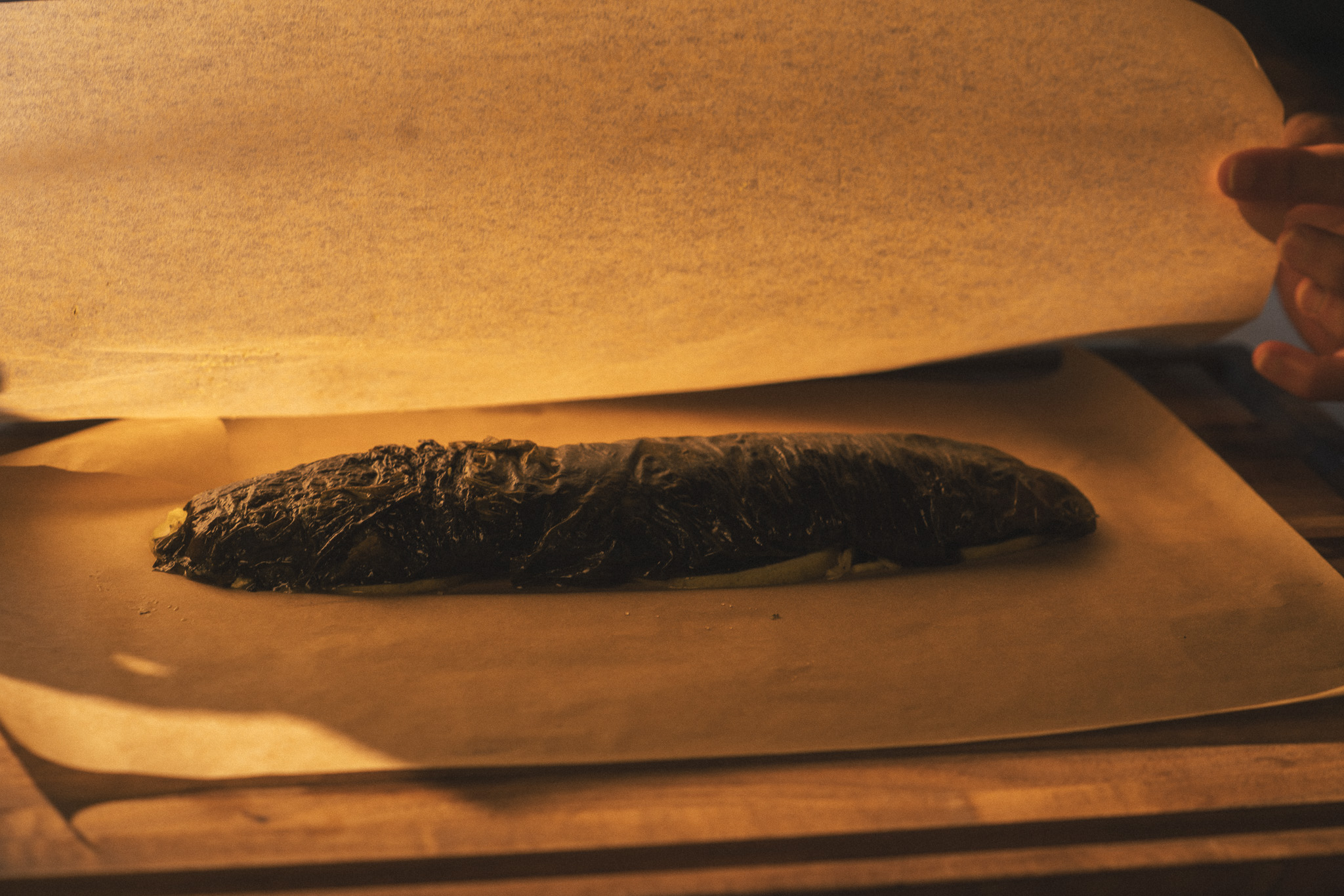 Image of Bake: Place the packet on a baking sheet and bake...