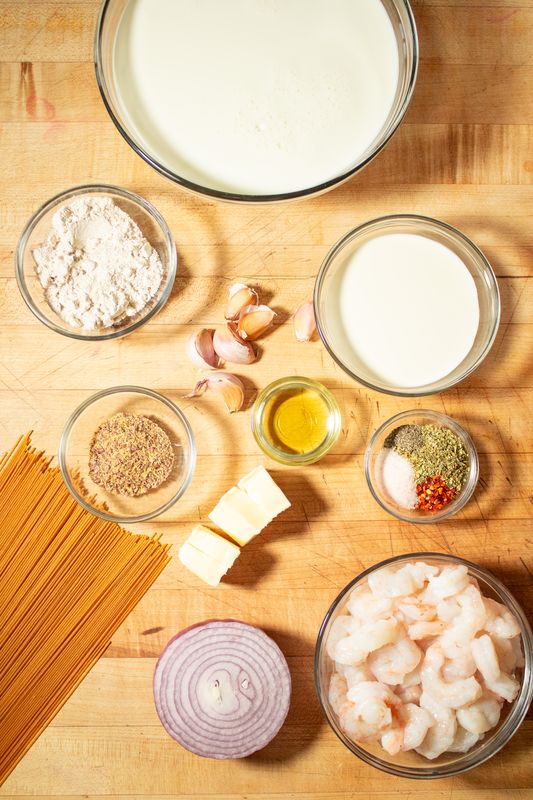 Image of Ingredients all pre measured out for easy making. 