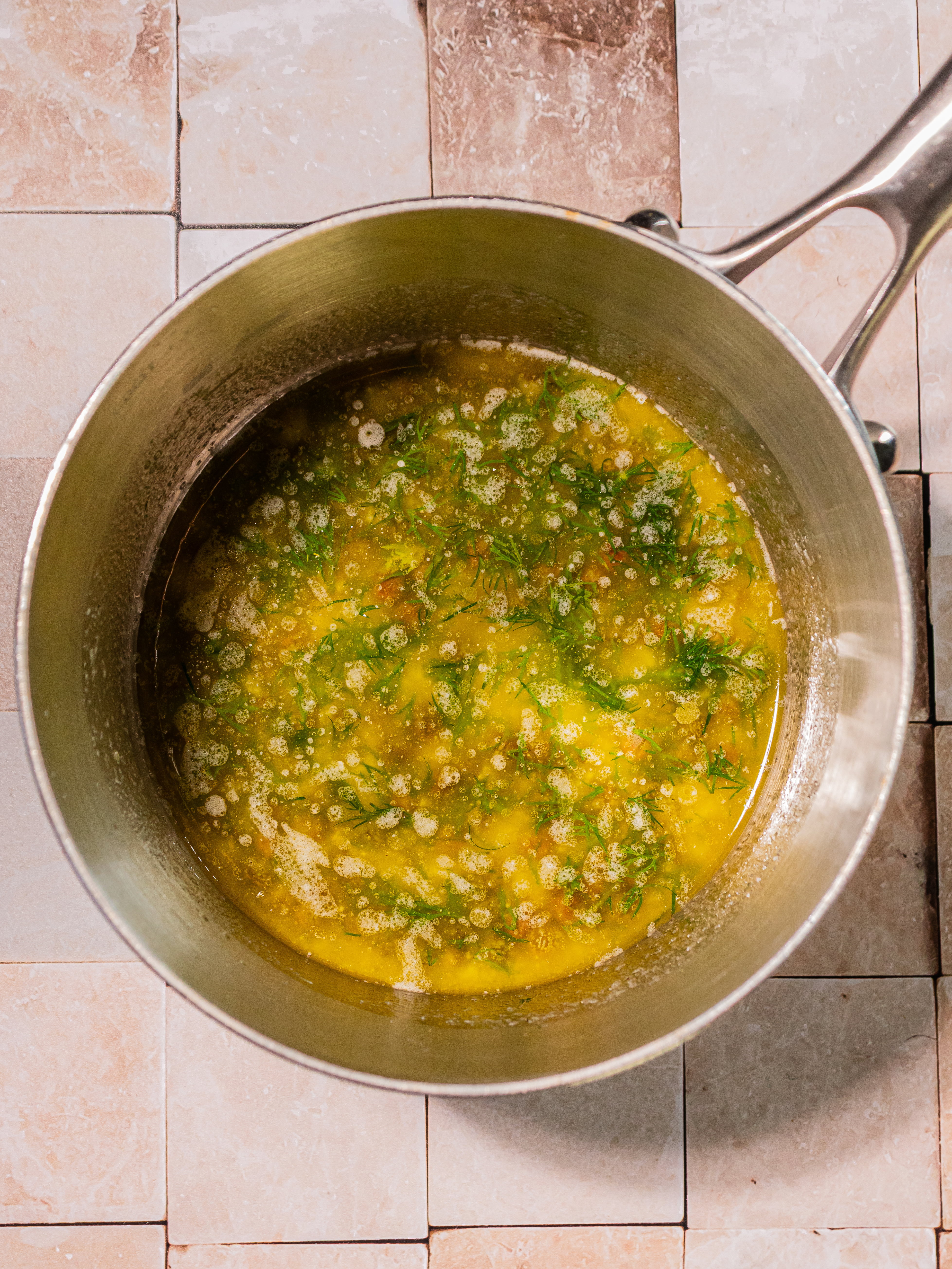 Image of Heat olive oil and butter over medium-low heat. Add minced...