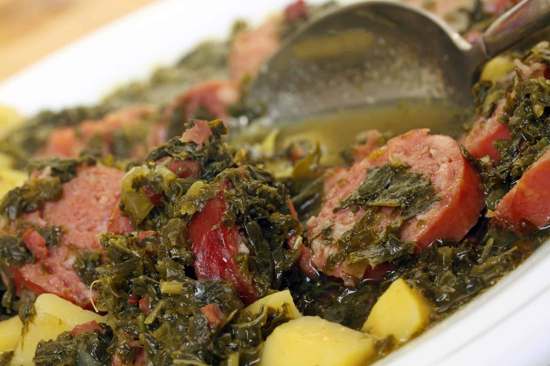 German Kale & Sausage Stew (Grünkohl)