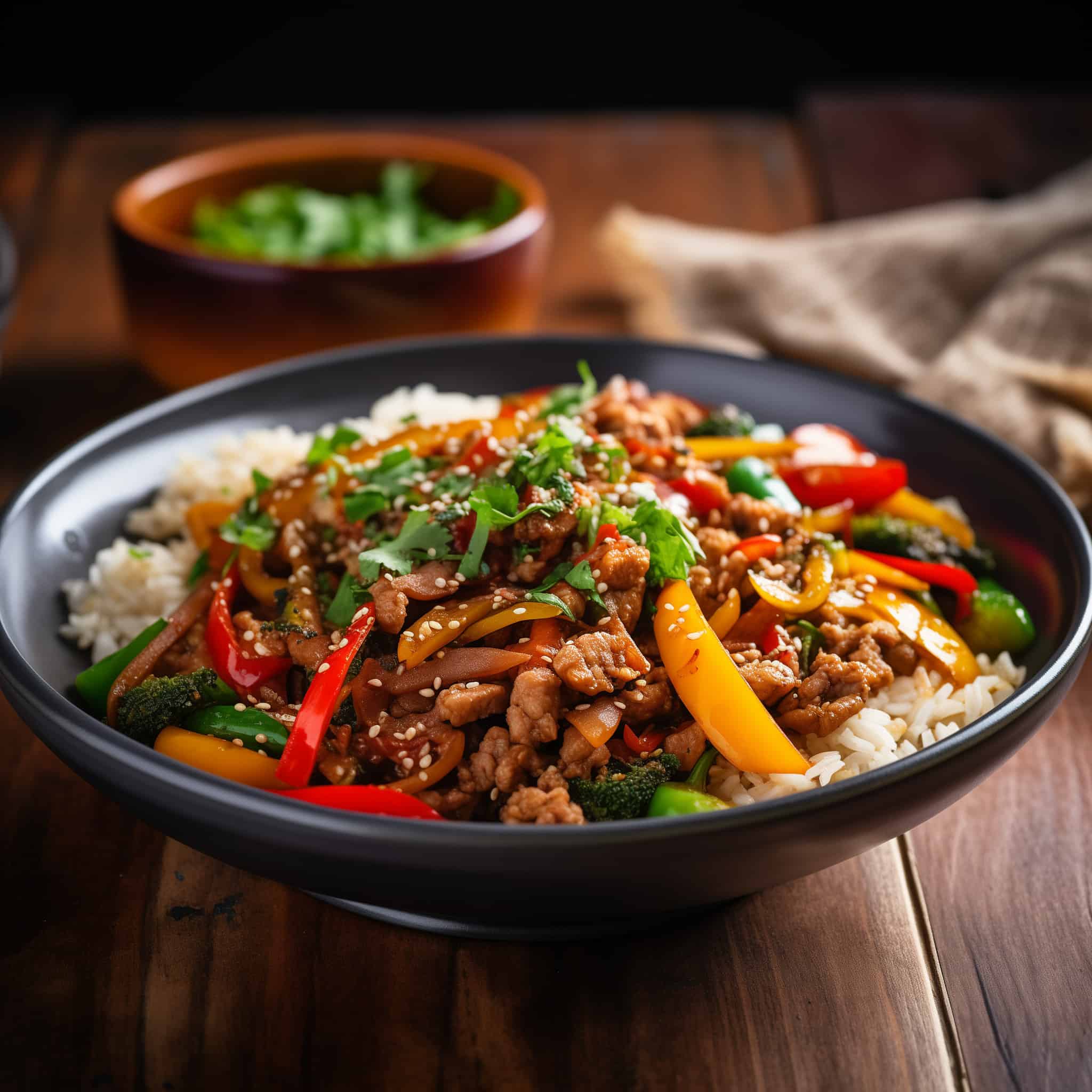 Ground Pork Asian Stir Fry