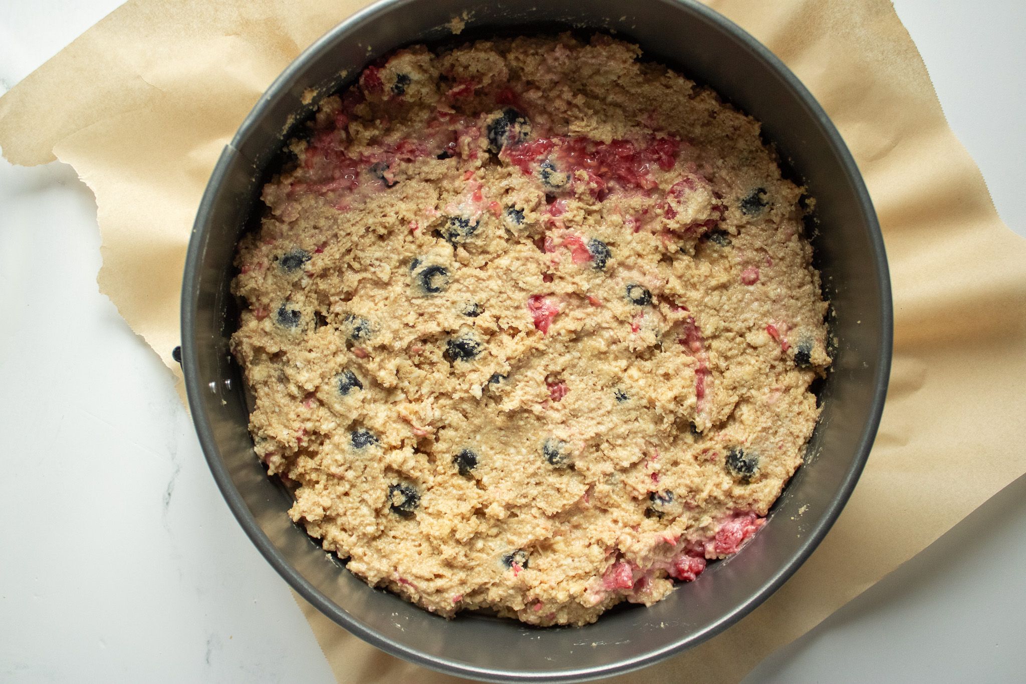 Image of Put into a cake pan. Let it chill in fridge...