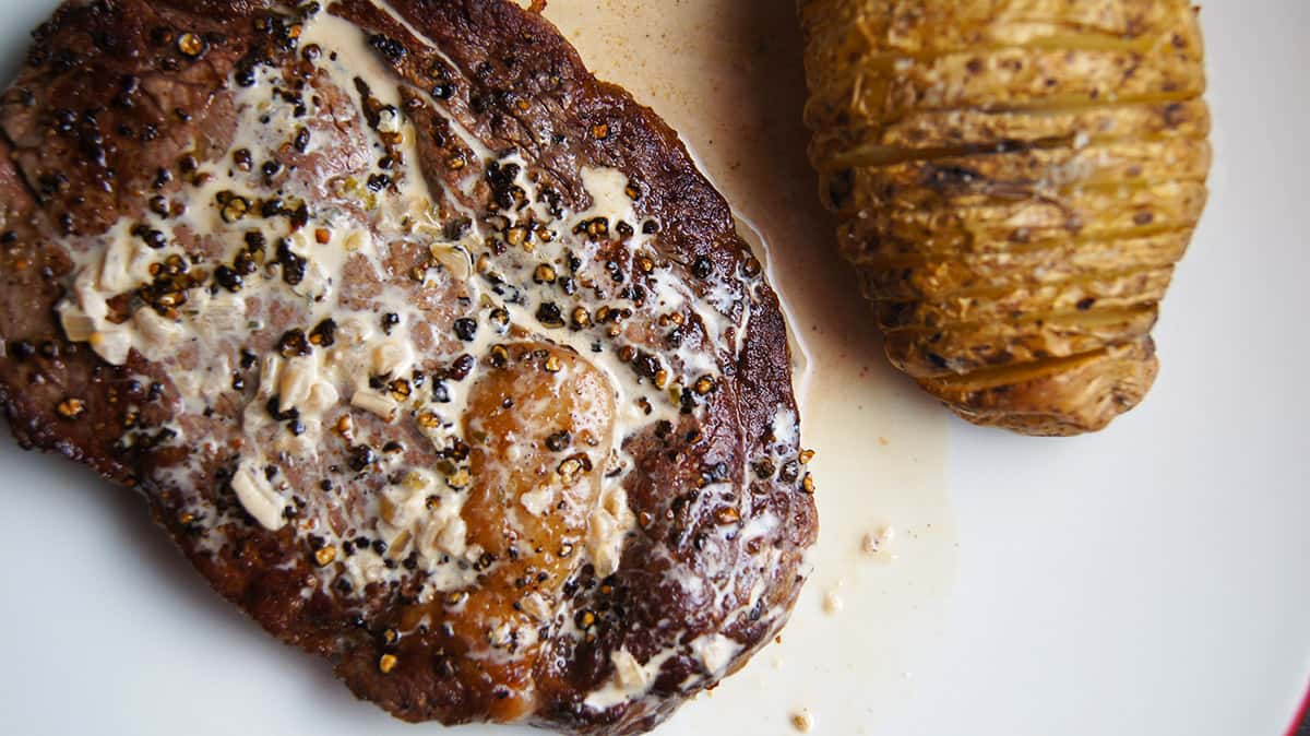 Ribeye Steak au Poivre Recipe