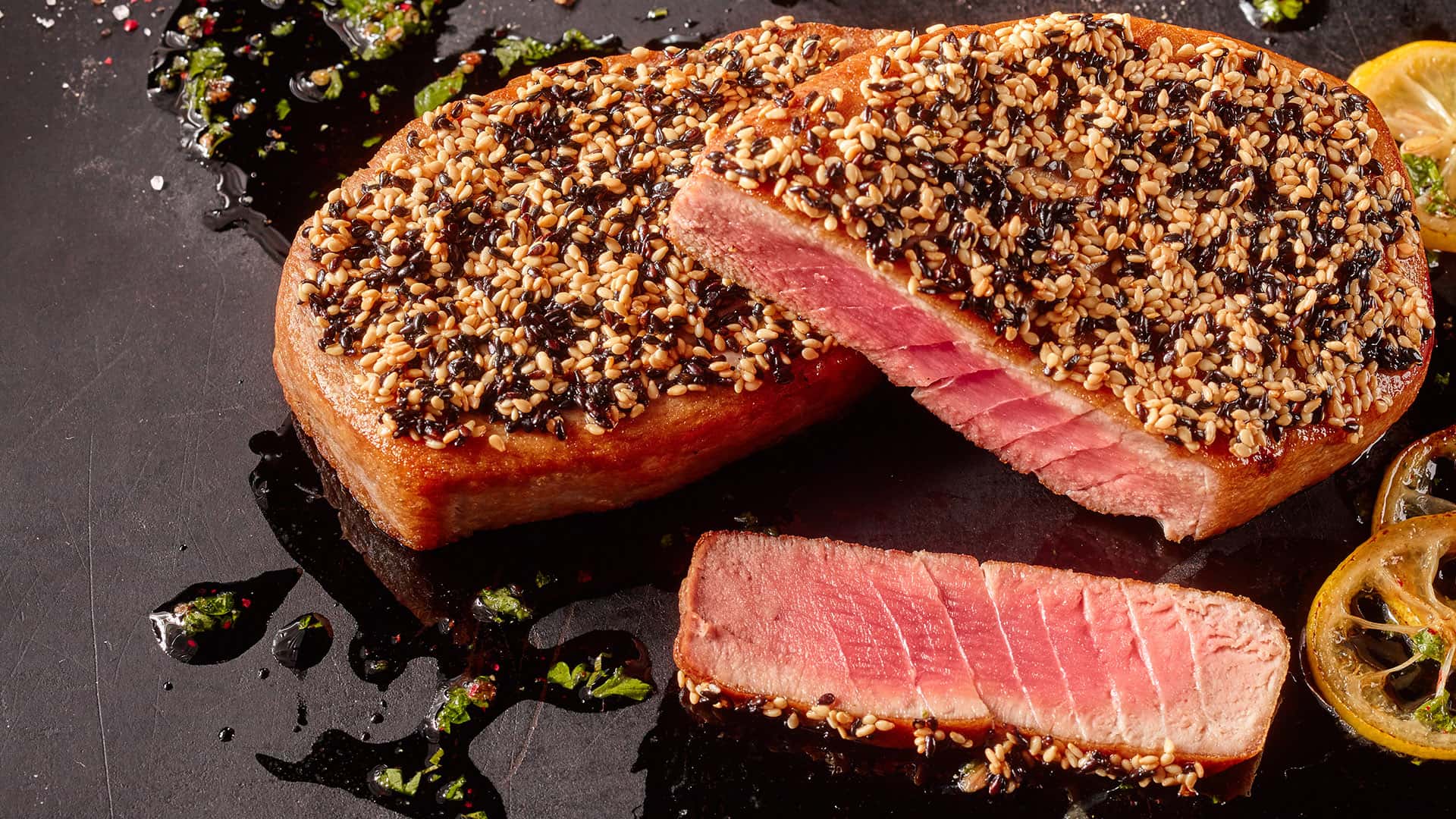 Sesame Crusted Tuna Steaks