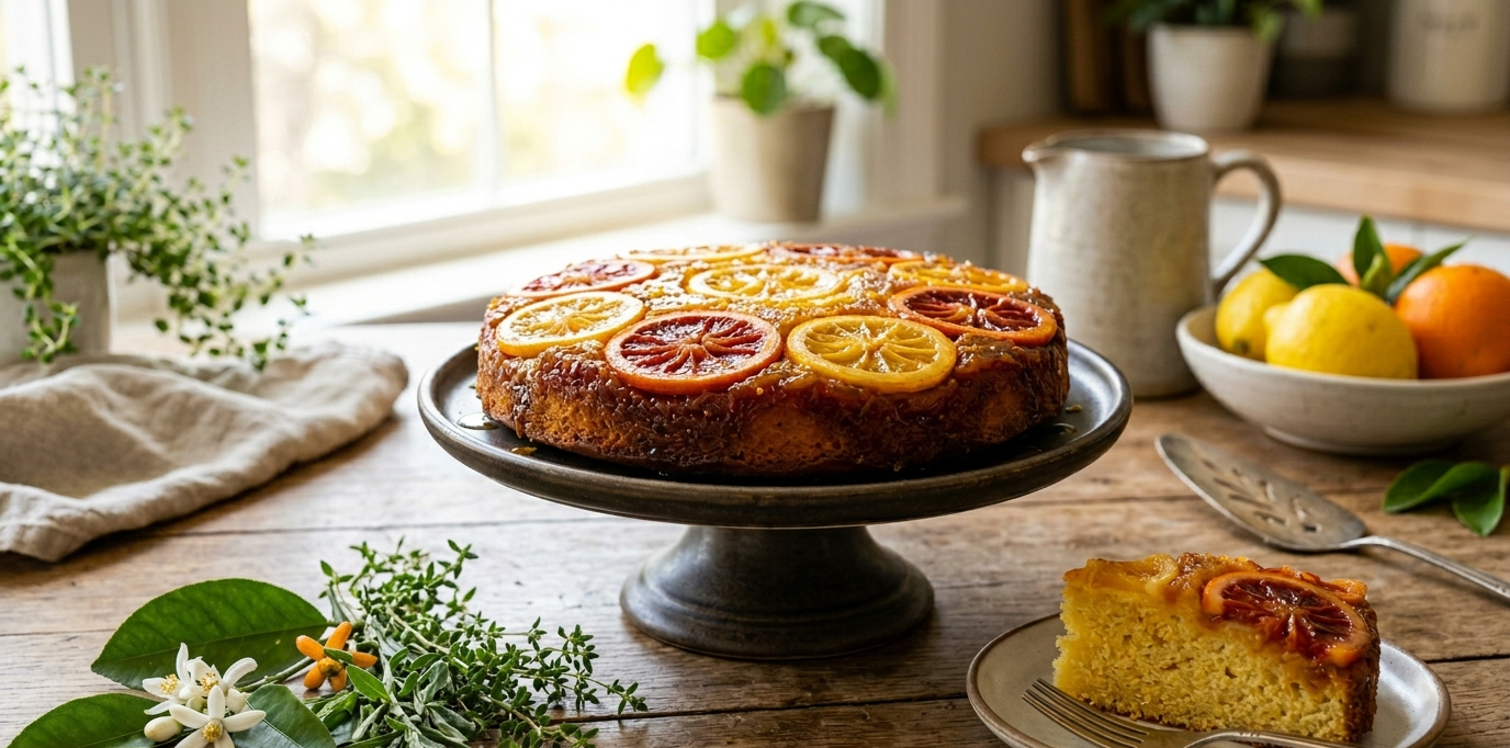 Citrus Flavor Boost Upside‑Down Cake with Citrus Flavor Intensifier Extract
