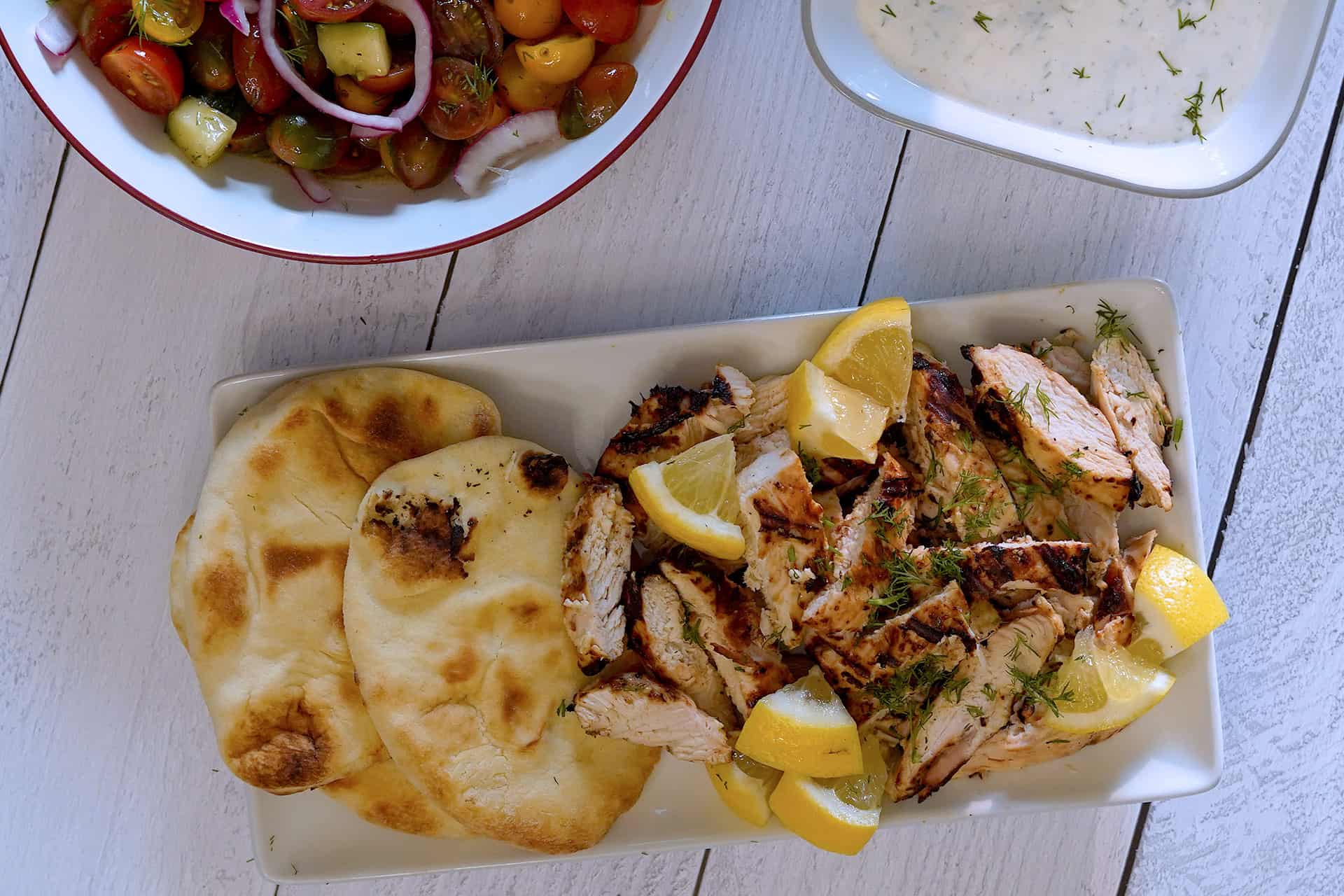 Yogurt and Lemon Marinated Grilled Chicken Breast