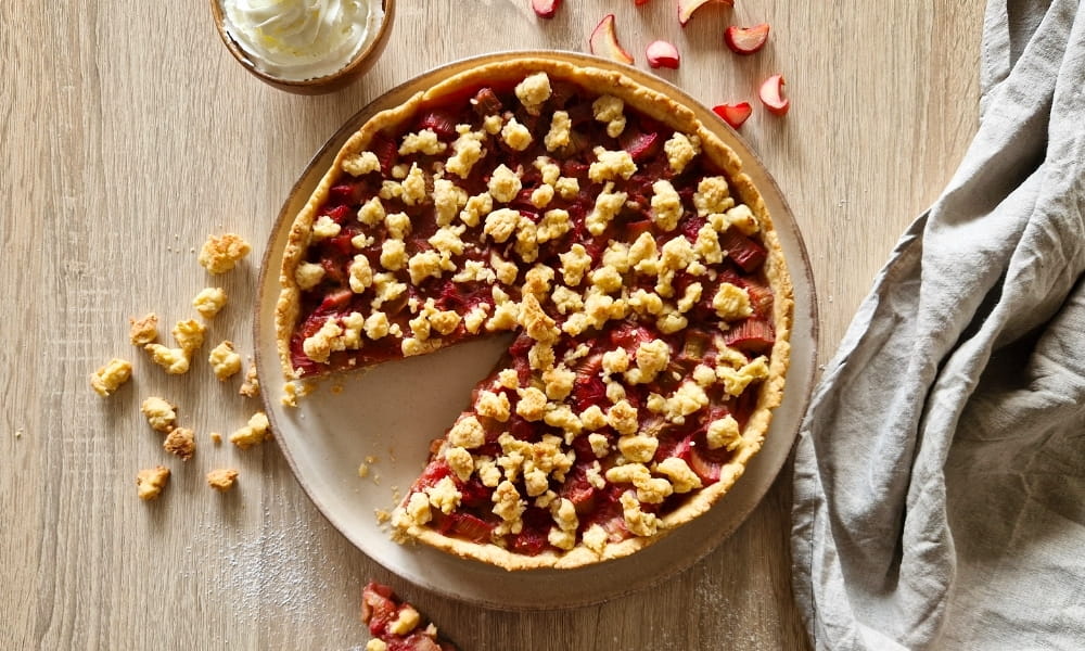 Veganer Rhabarberkuchen | Einfach unwiderstehlich! 